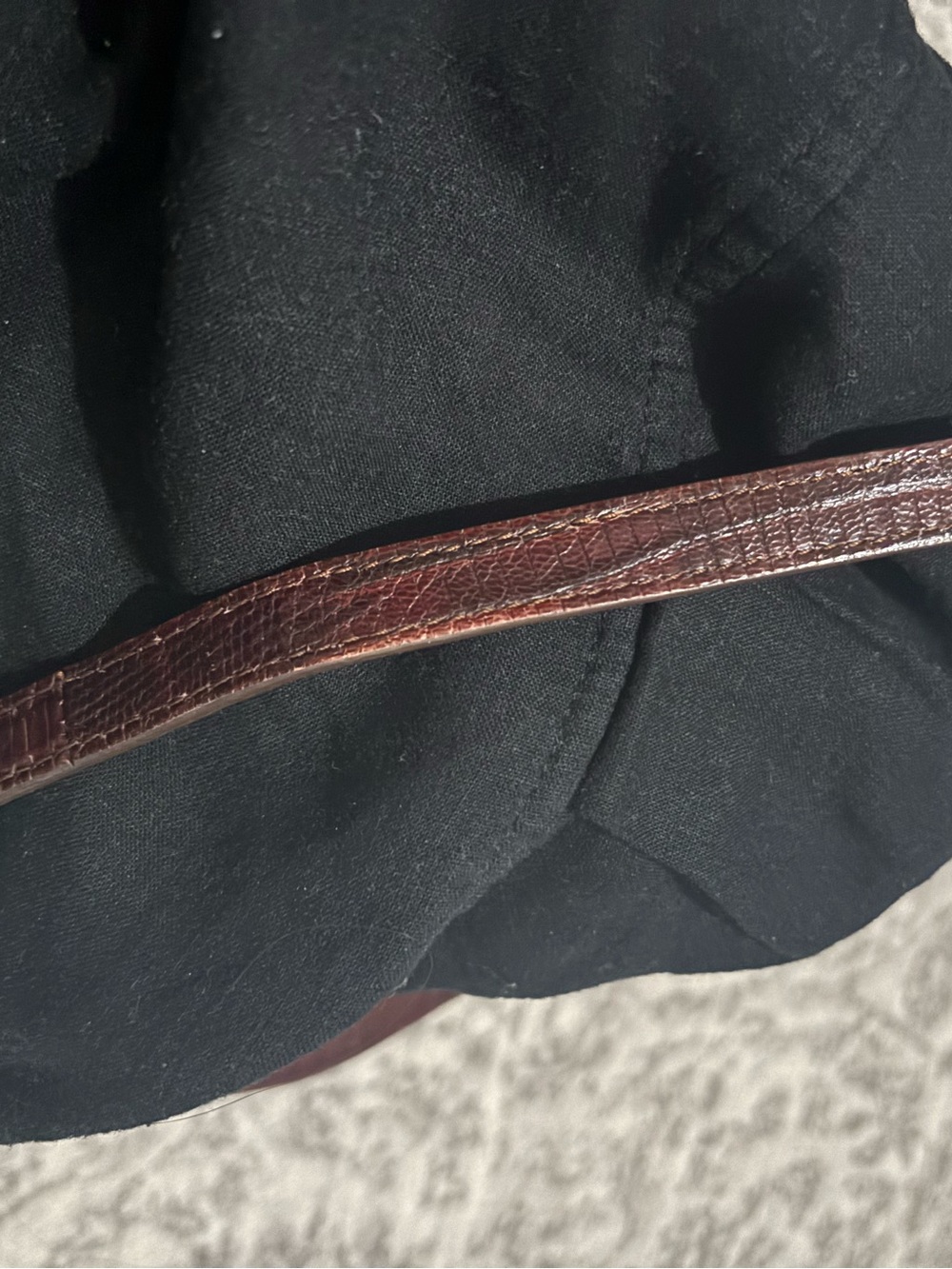 RARE Sezane T. Bag in Mahogany Crossbody Long Strap - Picture 10 of 15
